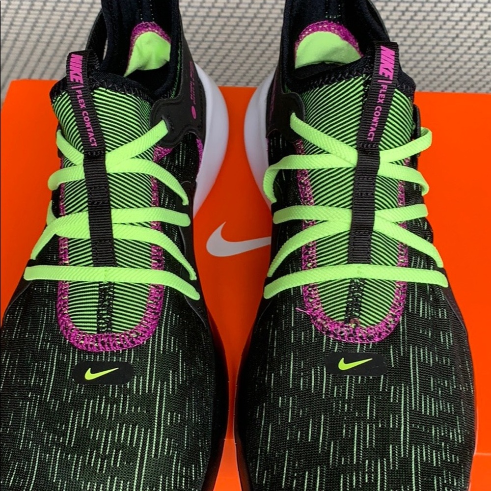 NIKE FLEX CONTACT 3 black/volt glow-hyper violet M - Picture 7 of 16